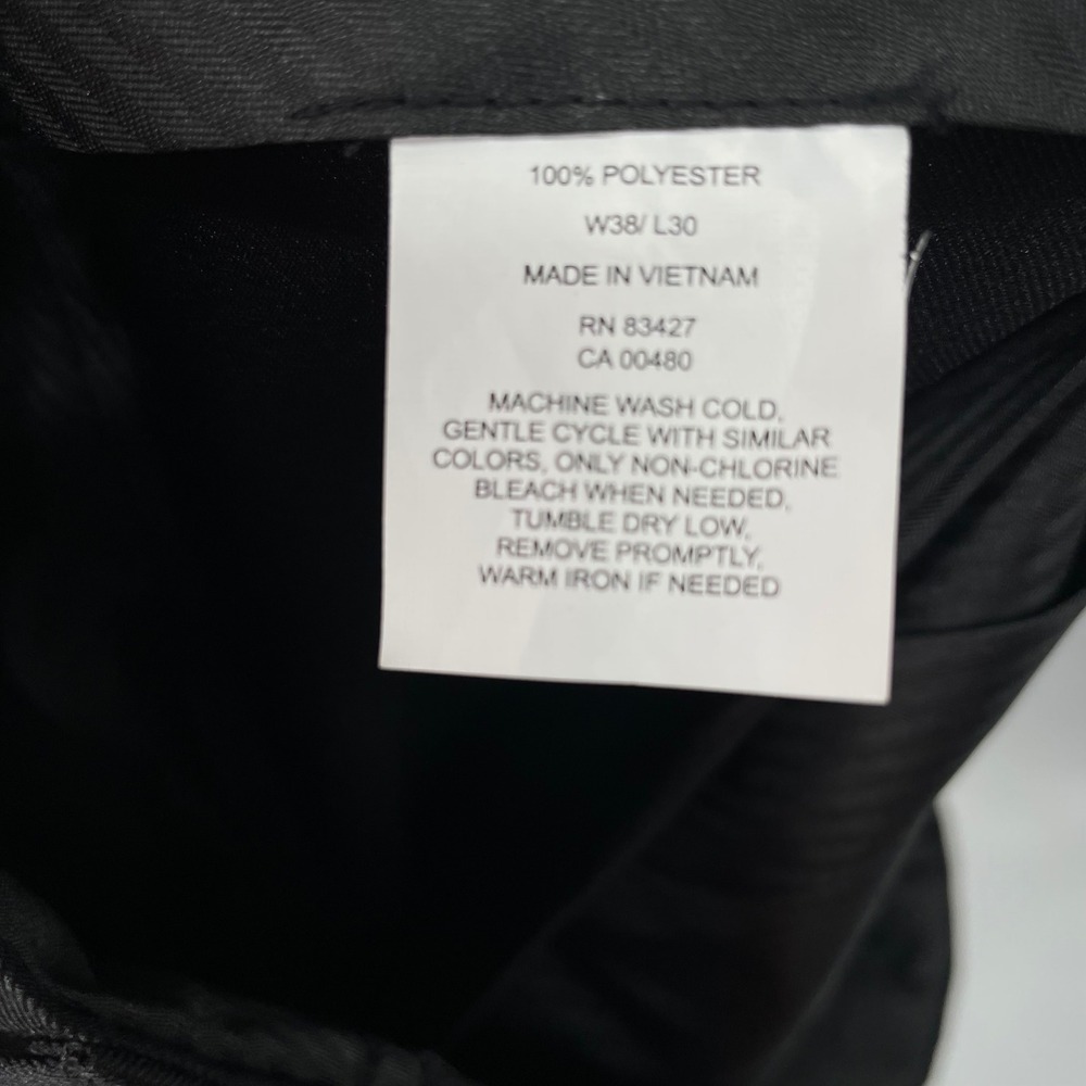 ARCHITECT Men 38x30 Black Classic Fit Wrinkle Free Dress Pants‎ Stretch Extender - Picture 4 of 10